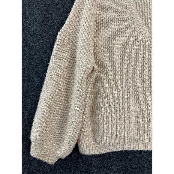 Boden Sparkle Ribbed Fluffy V-Neck Sweater US 16 18 1X XL - Picture 2 of 9